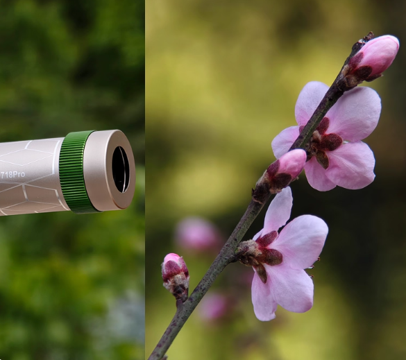 [Professional Photography] 350mm stepless aperture mobile phone telephoto lens can shoot moon ant portraits