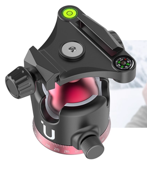 Metal ball head tripod, portable stand for mobile phone and SLR camera, selfie outdoor travel, photo live broadcast and video recording tripod